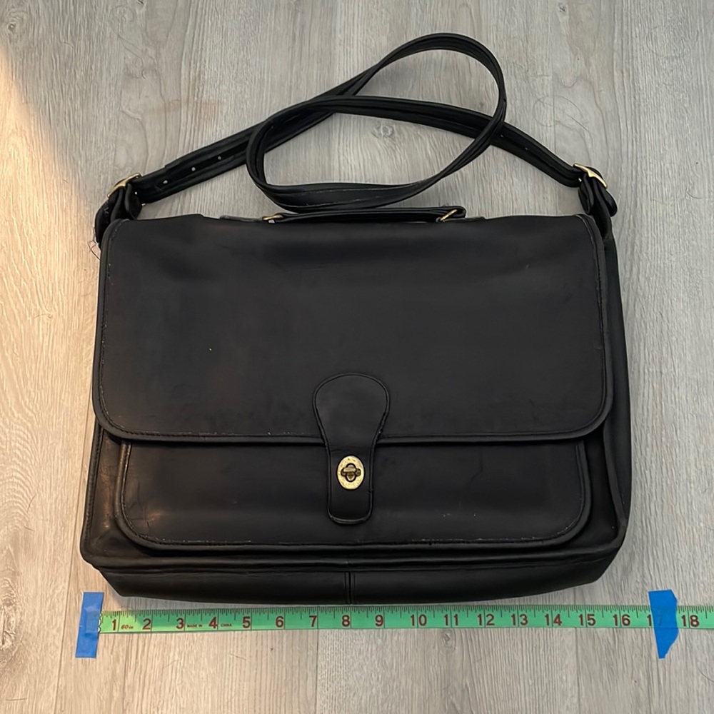 Authentic Coach soft briefcase